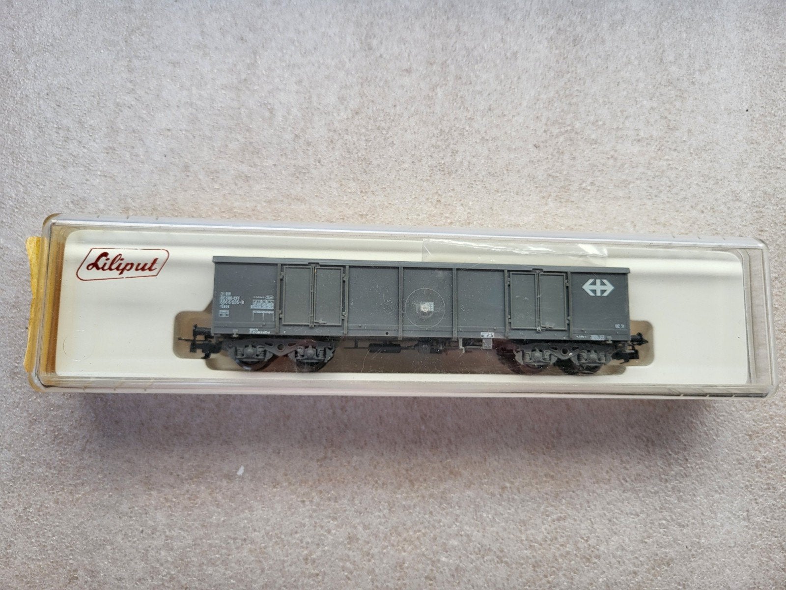 Liliput 244 50 SBB CFF Eaos goederenwagon, Gelijkstroom, Wagon, Ophalen of Verzenden, Zo goed als nieuw