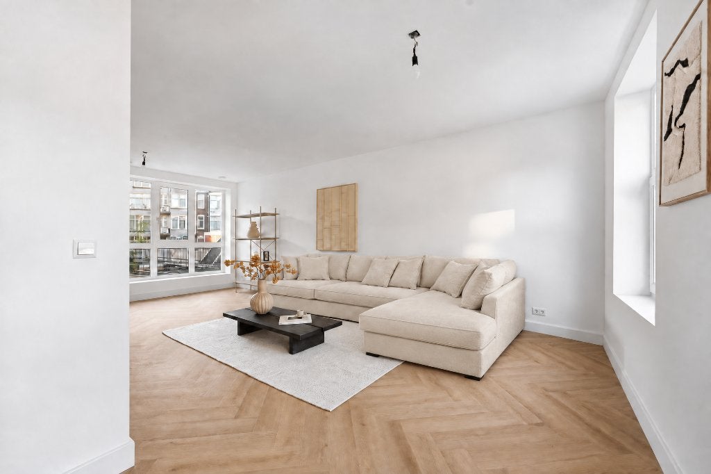 Grote L bank. Nieuw. van 3.100€ voor 1.099€ 344cm.SampleSale, Ophalen, Modern en tijdloos, Vierpersoons of meer, 300 cm of meer