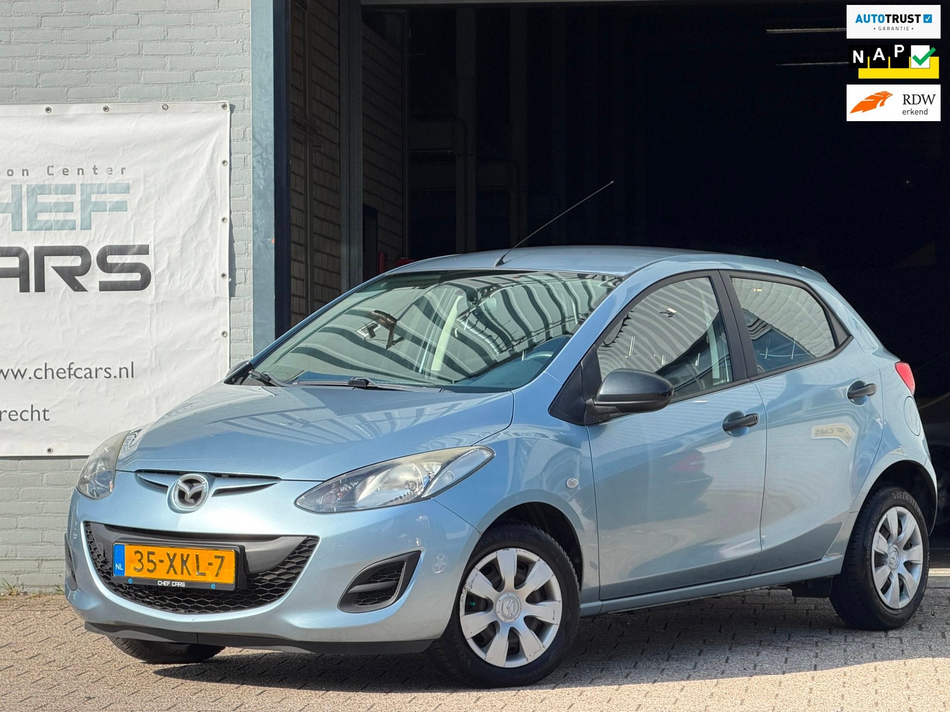 Mazda 2 1.3|NAP|AIRCO|5DRS|1EIGENAAR|LAGEKM|GARANTIEMOGELIJK, Auto's, Voorwielaandrijving, Euro 5, Stof, Gebruikt