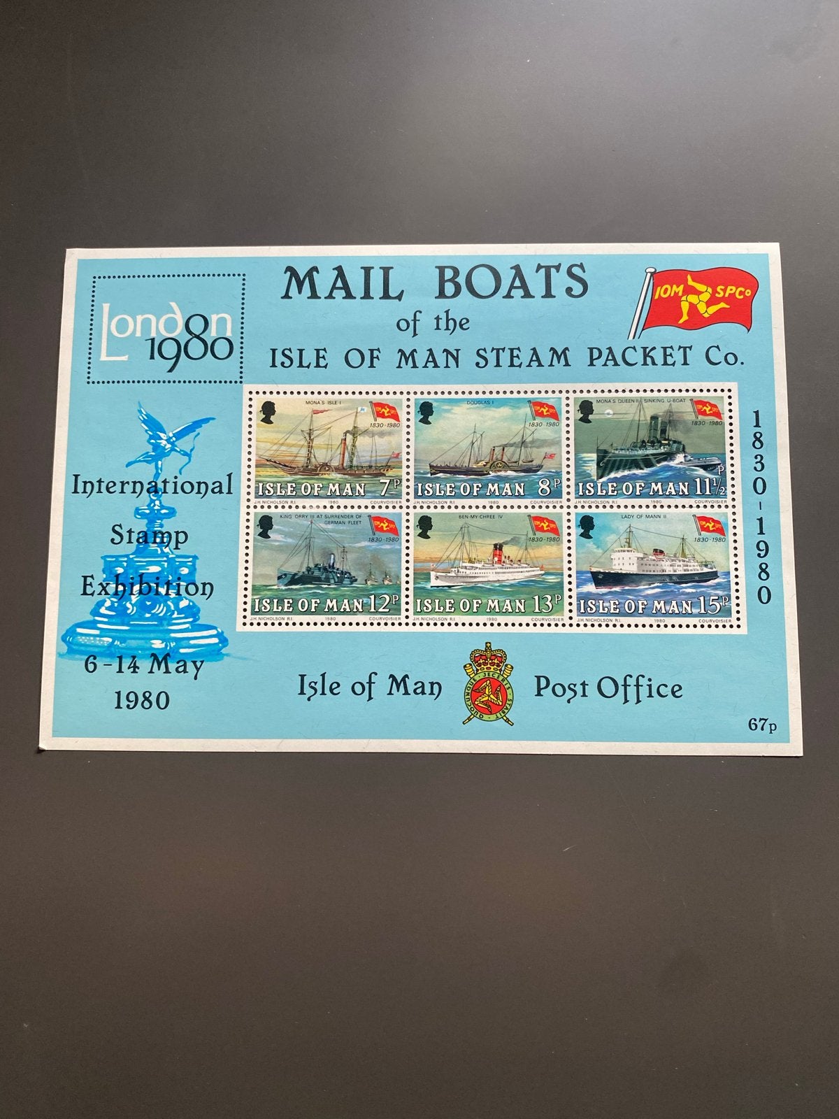 Velletje Isle of Man 1980 postfris - Mail Boats, Ophalen of Verzenden, Postfris