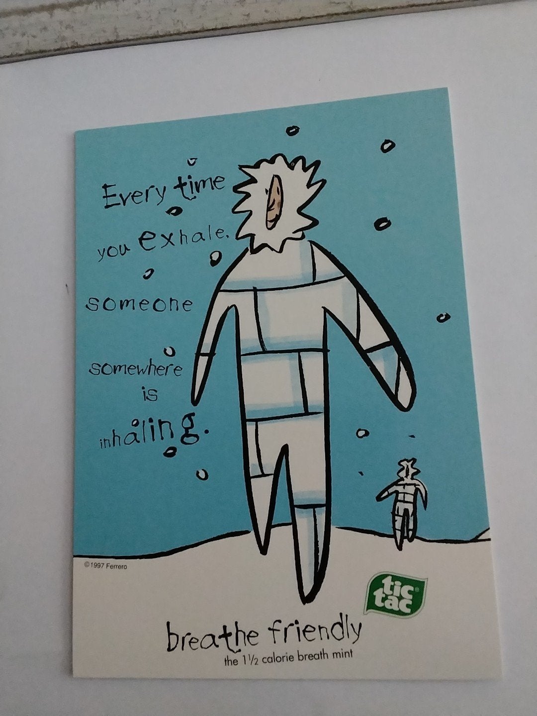 Tic Tac Ansichtkaart - Every time you exhale, Ophalen of Verzenden, 1980 tot heden, Ongelopen