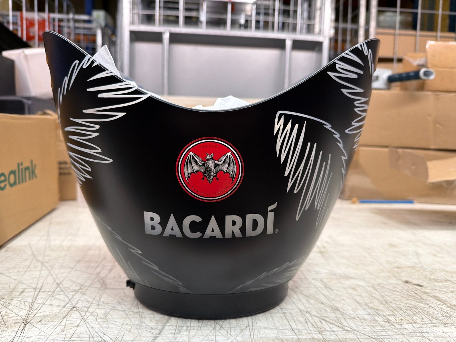3x Bacardi lichtgevende ijsemmer met oplader, Kunststof, Ophalen of Verzenden, Modern, Nvt