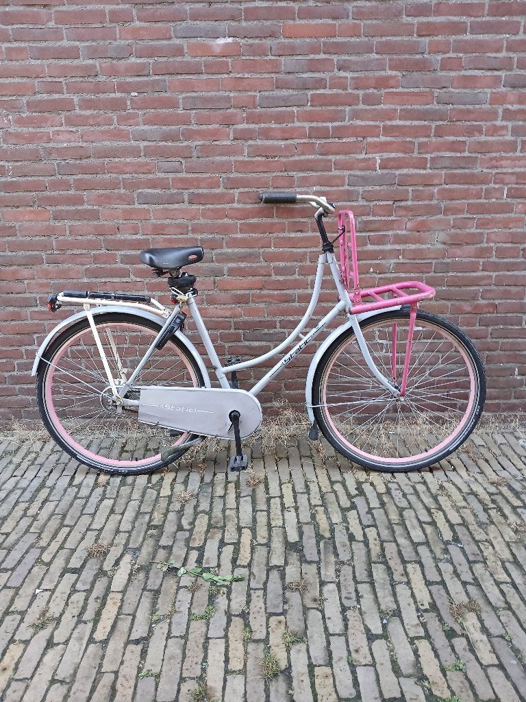 Goede static omafiets Tekoop., Fietsen en Brommers, Fietsen | Dames | Omafietsen, Gebruikt, 53 tot 56 cm, Terugtraprem, Ophalen