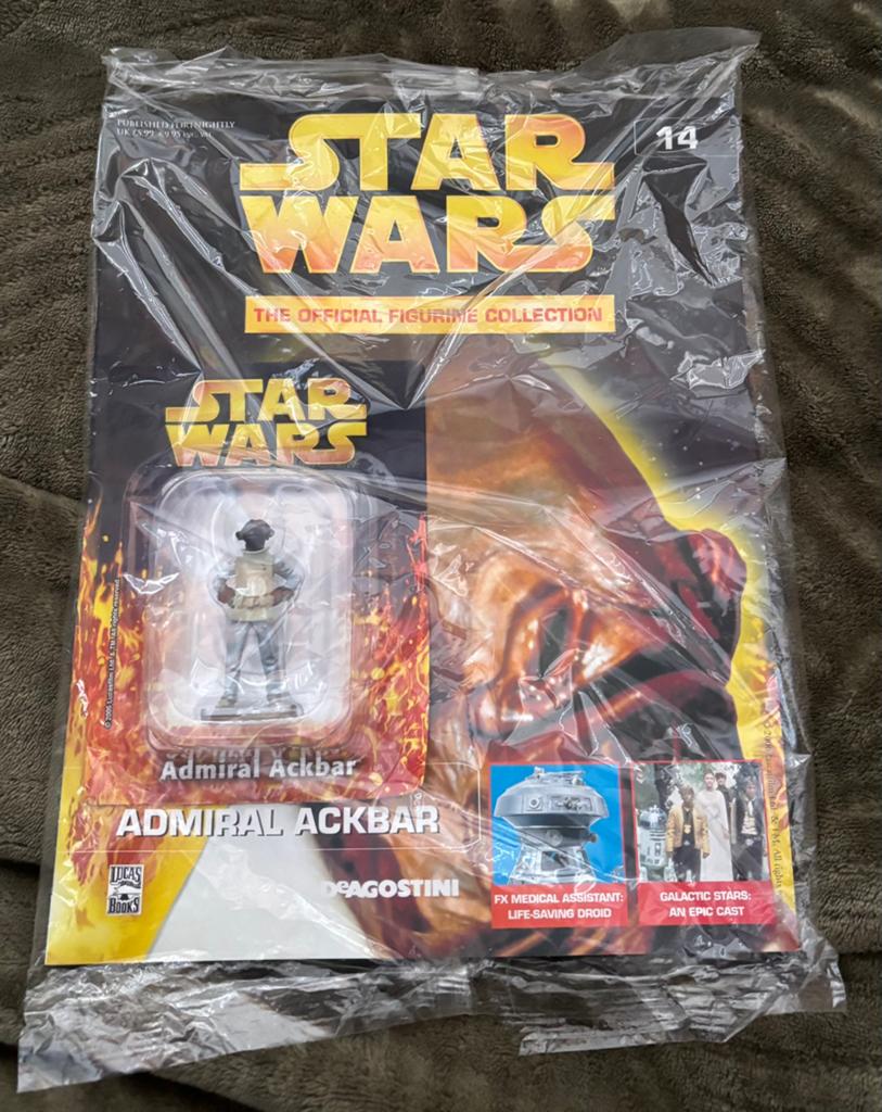 Star Wars DeAgostini set #14: Admiral Ackbar. Nieuw!, Verzamelen, Star Wars, Ophalen of Verzenden, Nieuw, Actiefiguurtje