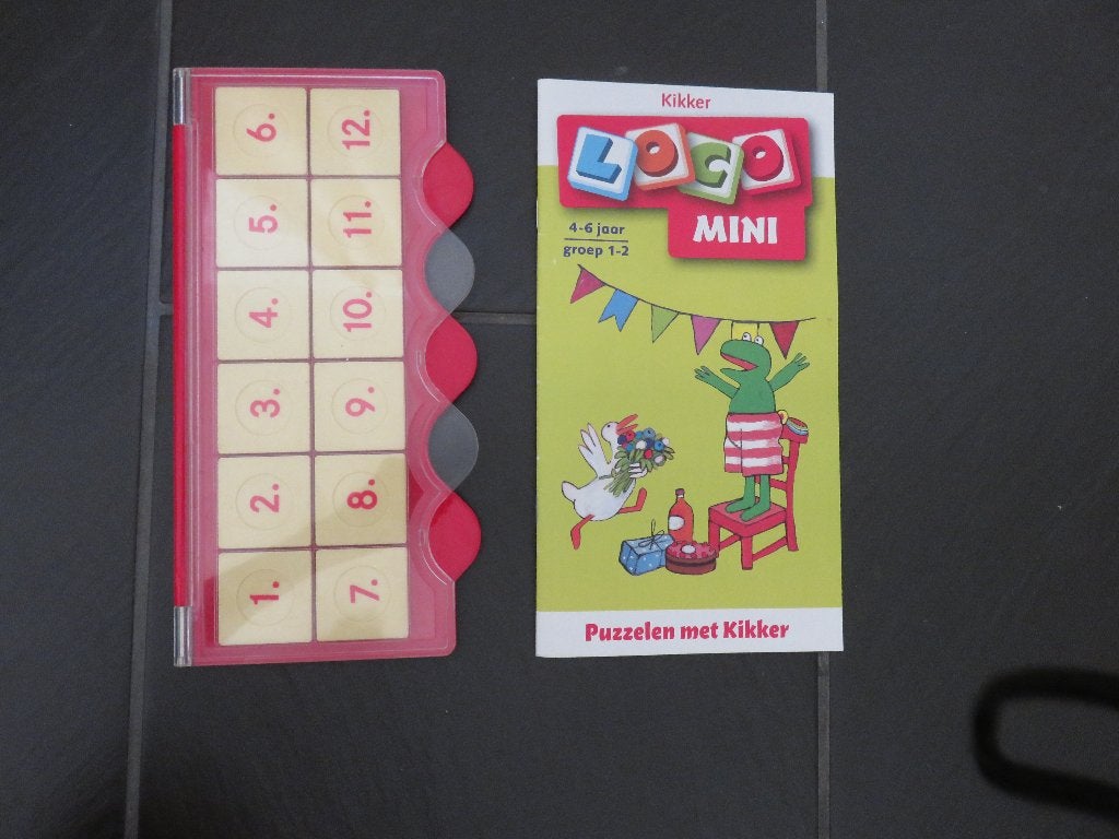 Mini loco basisdoos met boekje puzzelen met kikker 4-6 jaar, Kinderen en Baby's, Speelgoed | Educatief en Creatief, Ophalen of Verzenden