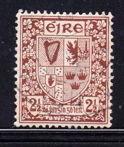 194 - Ierland michel 75A gestempeld , Wapens van de 4 prov, Verzenden, Ierland, Gestempeld