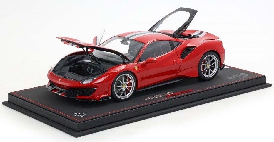 Ferrari 488 Pista Rood 1:18 HE180055 BBR PRE-ORDER, Ophalen of Verzenden, Nieuw, Auto, Overige merken