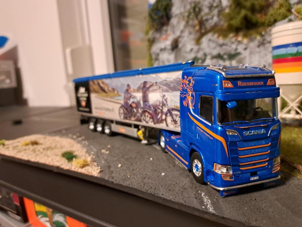 Tekno Scania Ruegsegger, Ophalen of Verzenden, Zo goed als nieuw, Bus of Vrachtwagen, Tekno