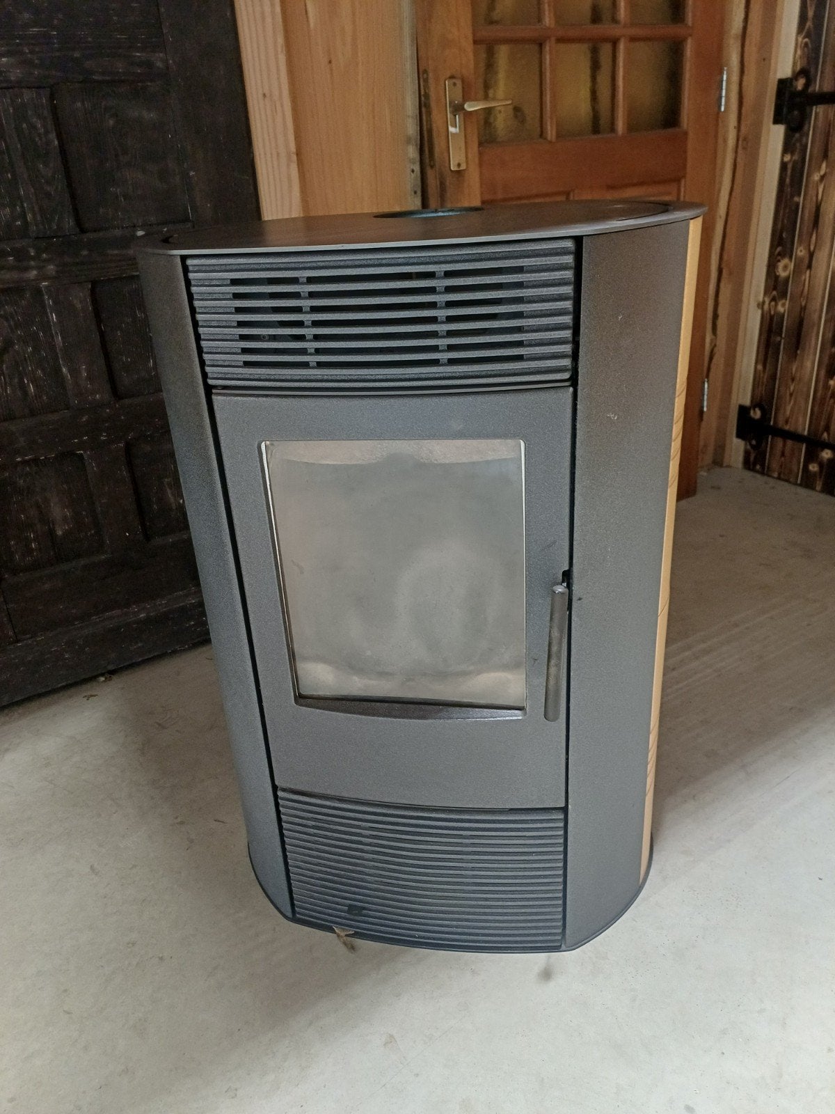 Edilkamin Folk Houtkachel 7,2 kW - Zeer Netjes, Ophalen, Gebruikt, Houtkachel, Vrijstaand