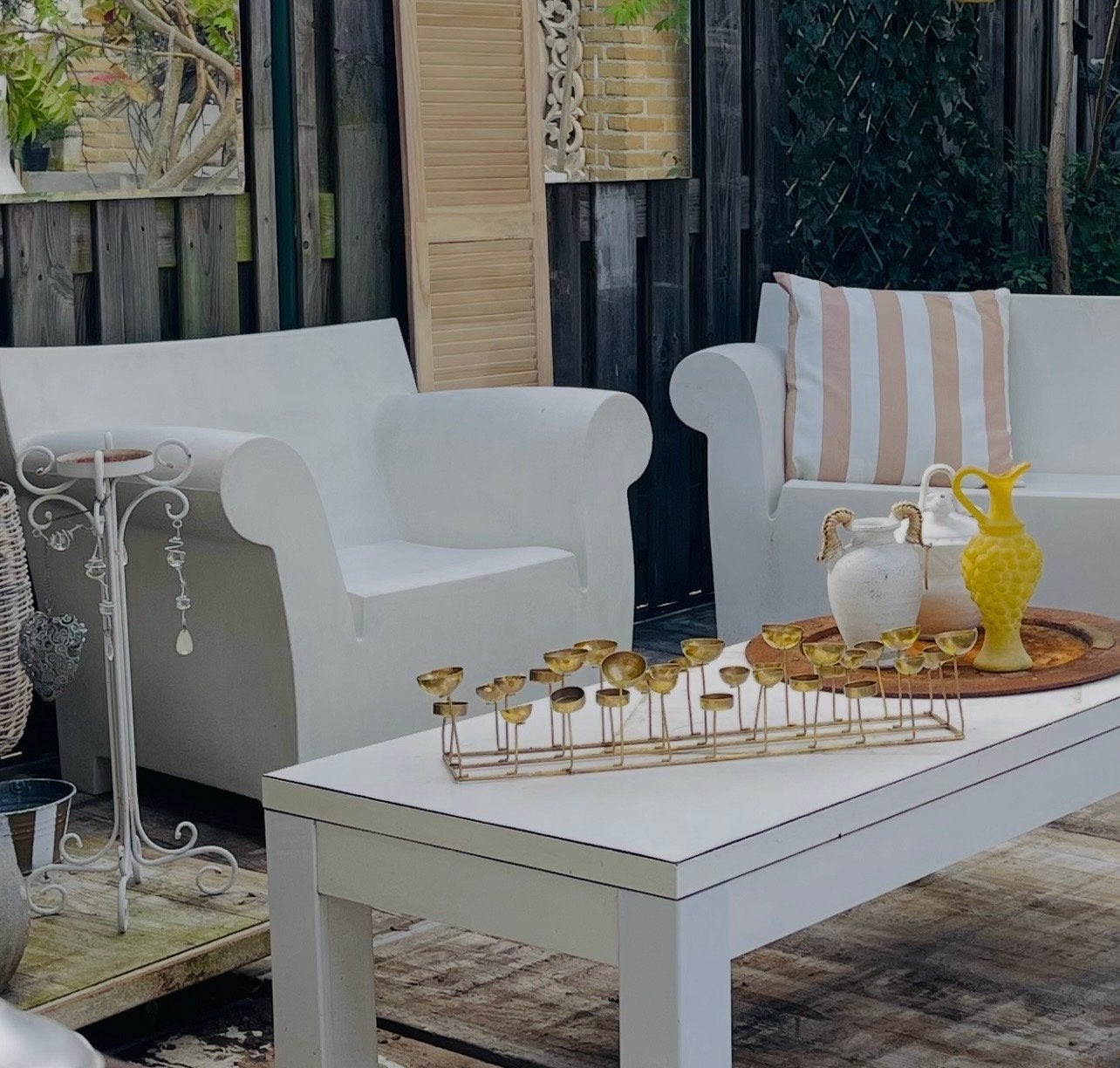 Kartell Bubble Club set: 2 stoelen en 1 bank - Philip Starck, Ophalen, Gebruikt, Kunststof