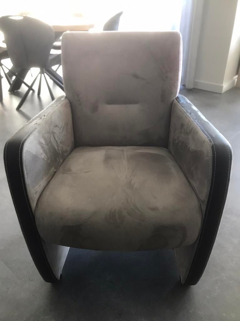 Suède stoelen, Ophalen, Stof, Gebruikt, Minder dan 75 cm