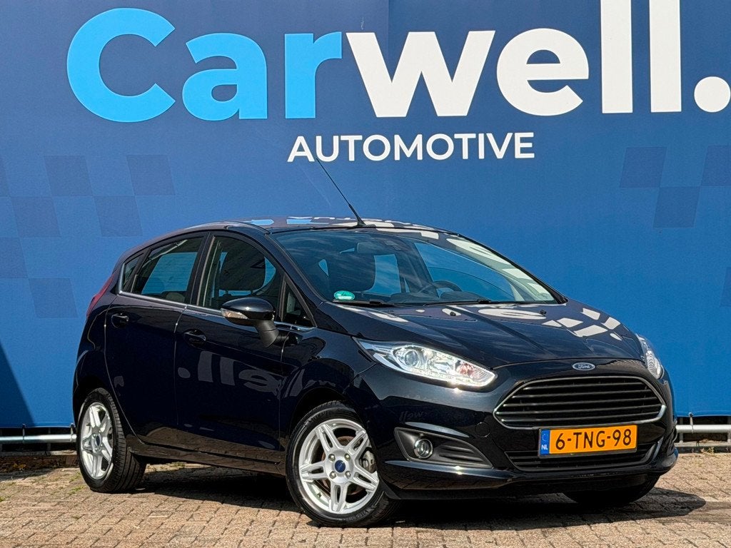 Ford Fiesta 1.0 EcoBoost Titanium|2e Eigenaar|Trekhaak|Navi|, Voorwielaandrijving, Euro 5, Zwart, Origineel Nederlands