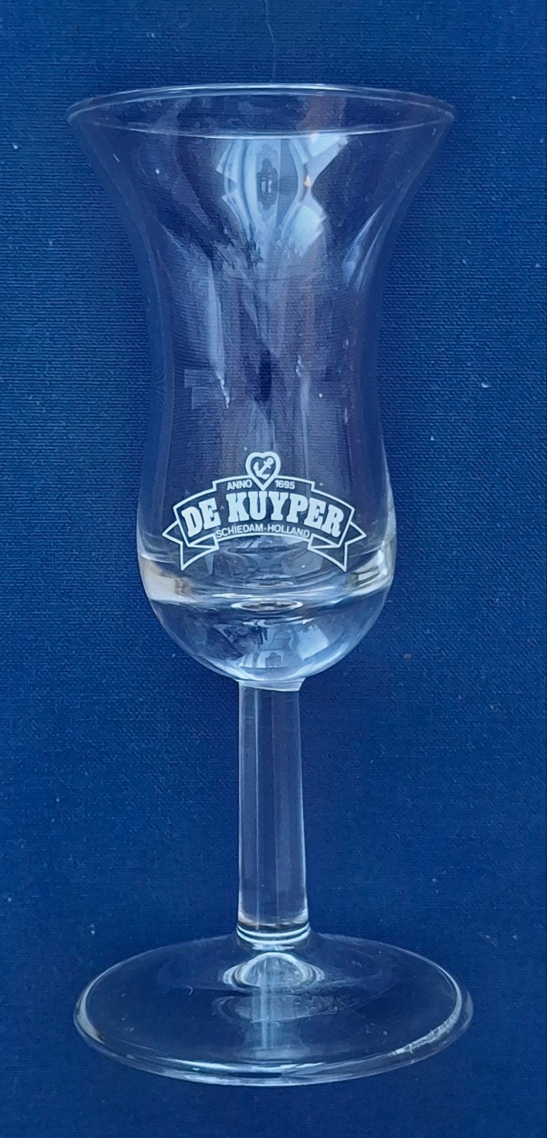 twee verchillende jenever glaasjes De Kuyper (20 en 45), Verzamelen, Ophalen of Verzenden, Zo goed als nieuw, Borrel- of Shotglas