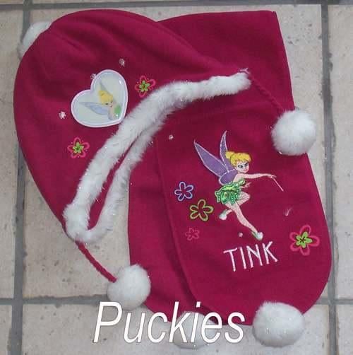 Disney / Tinkerbell muts + sjaal maat 3-6 jaar *NieuW*, Disney, 110 t/m 116, Nieuw, Ophalen of Verzenden