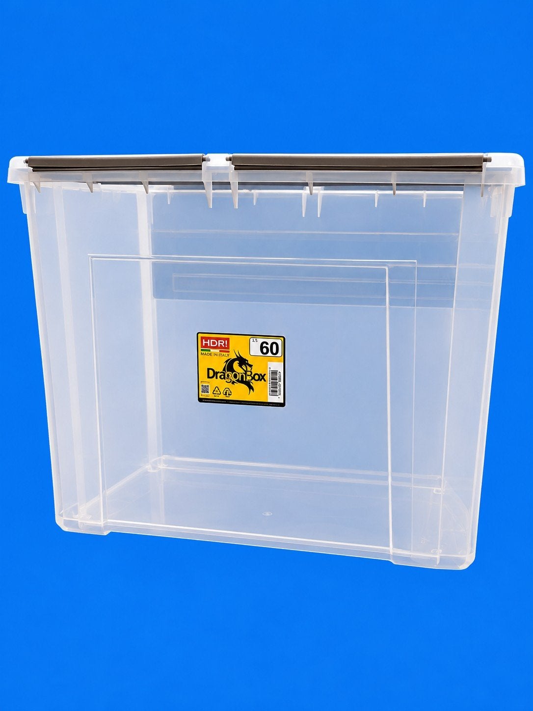 Transparante opbergbox 60 liter - DragonBox, Ophalen, Zo goed als nieuw, Bak of Kist