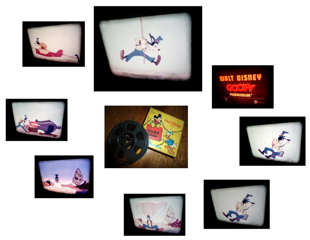 8mm film Walt Disney - Goofy's Gliders kleur - silent 20mt, Ophalen of Verzenden, 8mm film