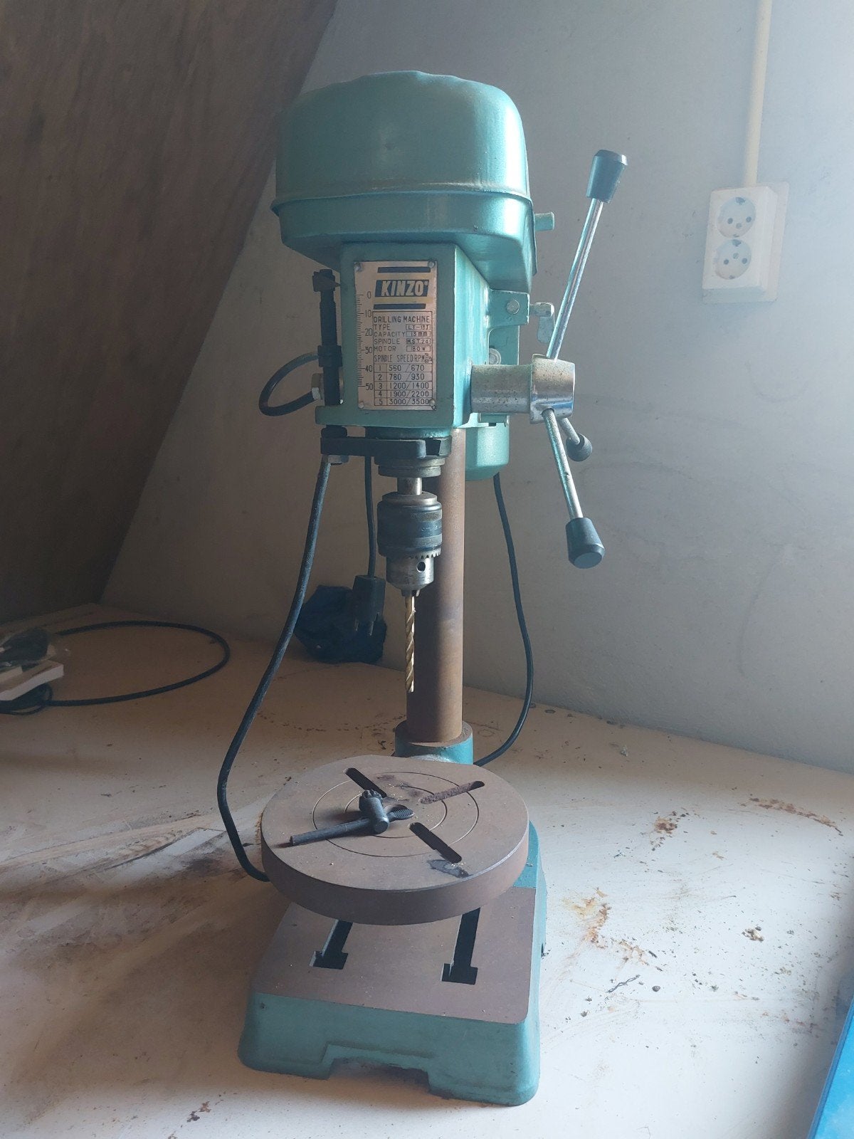 Kinzo Kolomboormachine LT-13J - Krachtige Boorpers, Ophalen, Gebruikt, Minder dan 400 watt, Kolomboormachine