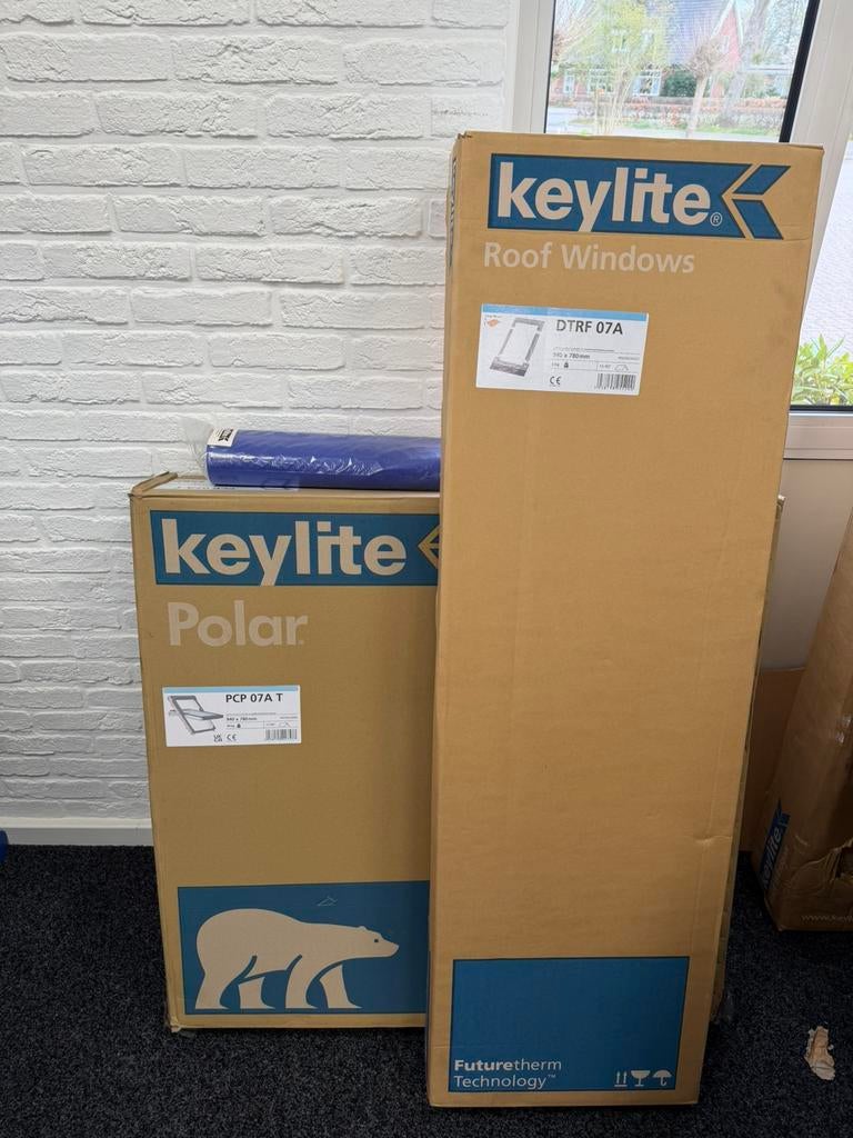 Keylite Dakraam, Ophalen, Minder dan 80 cm, 80 tot 120 cm, Nieuw