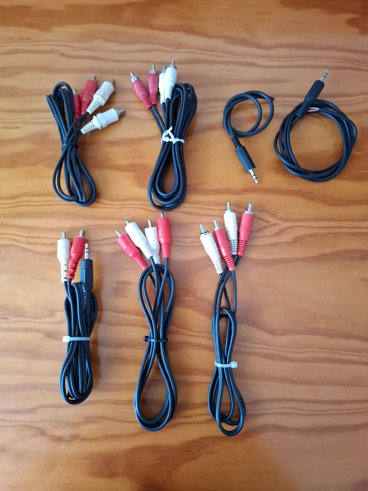 Diverse audio kabels - RCA, 3.5mm jack, Ophalen of Verzenden, Gebruikt, Minder dan 2 meter, Interlink-kabel