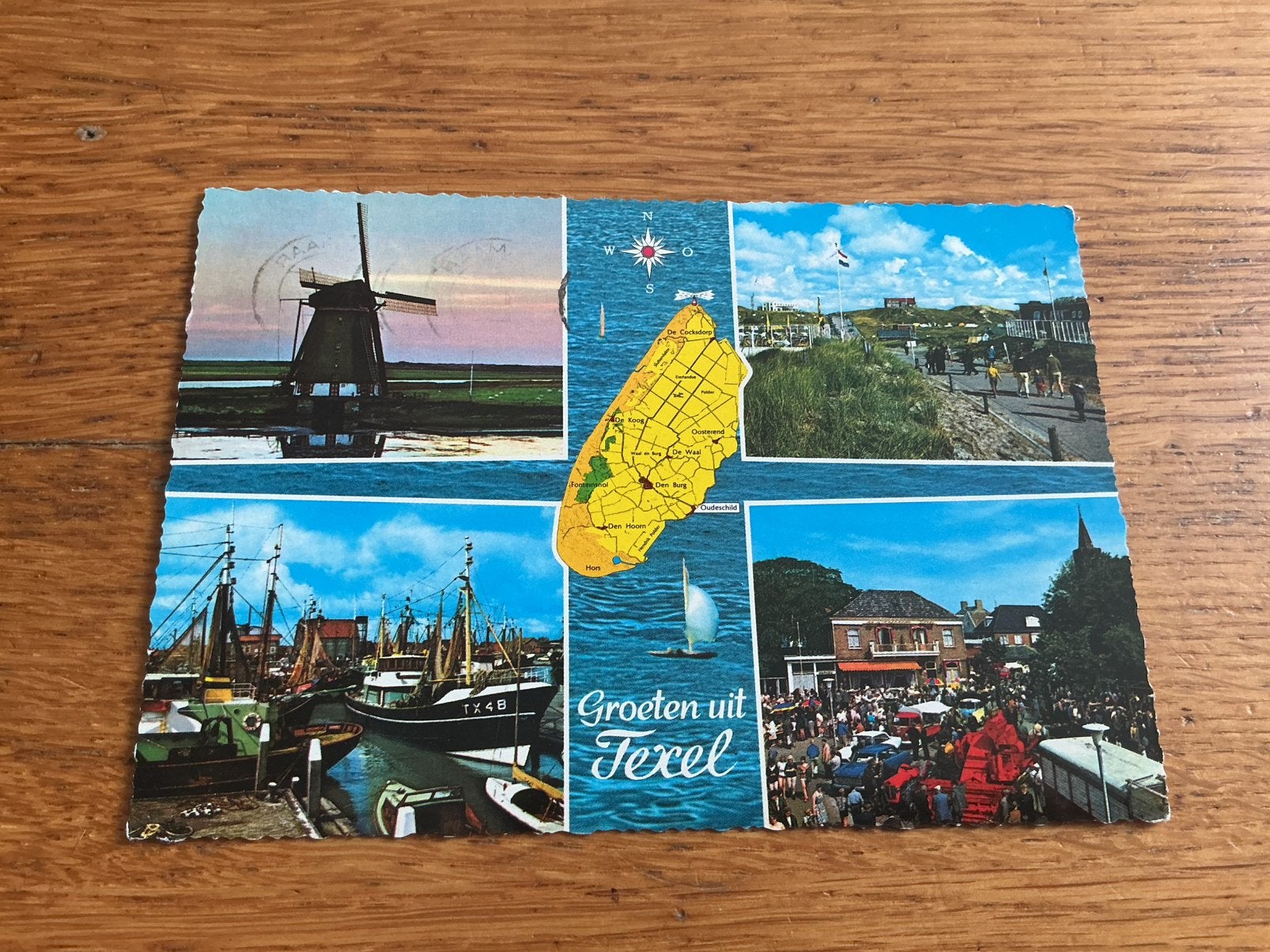 V550 Texel molen haven, Ophalen of Verzenden, Waddeneilanden