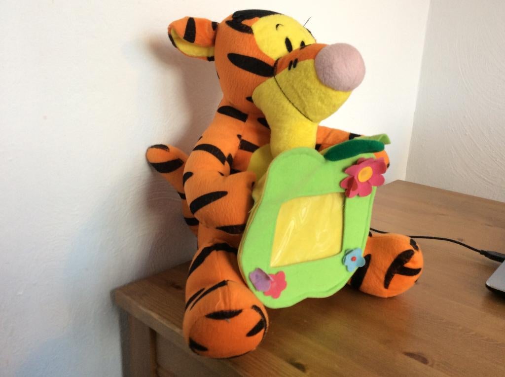Disney Teigetje knuffel met fotolijst 35 cm, Verzamelen, Ophalen of Verzenden, Winnie de Poeh of vrienden, Gebruikt, Overige typen