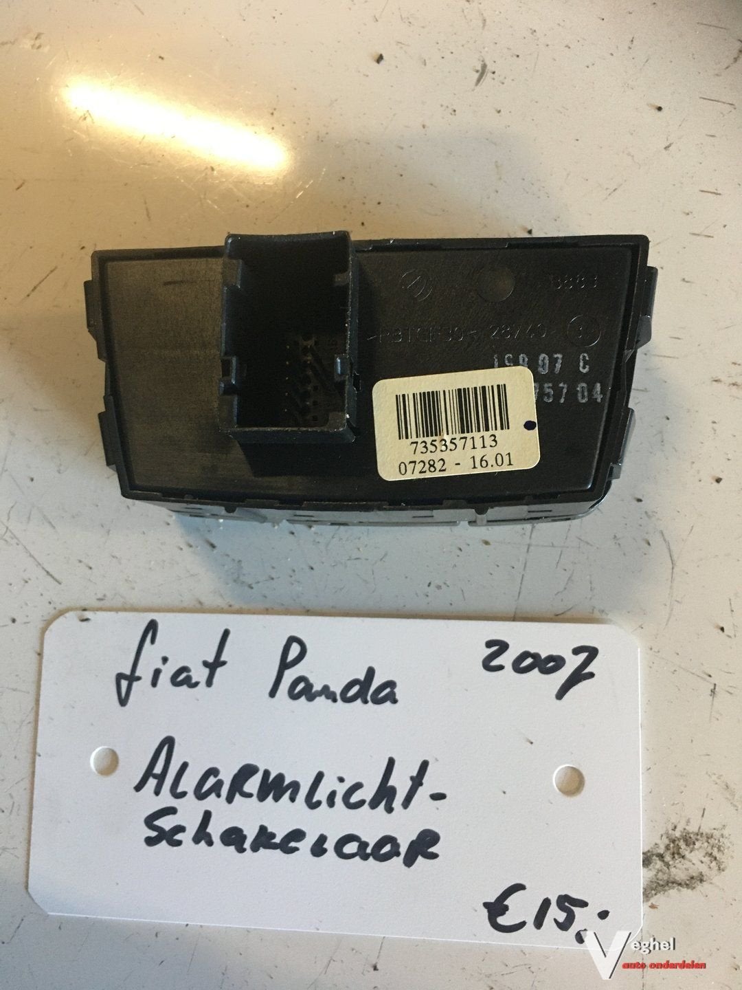 Fiat Panda 1.2 2007 Alarmlichtschakelaar, Gebruikt, -, -, Ophalen of Verzenden