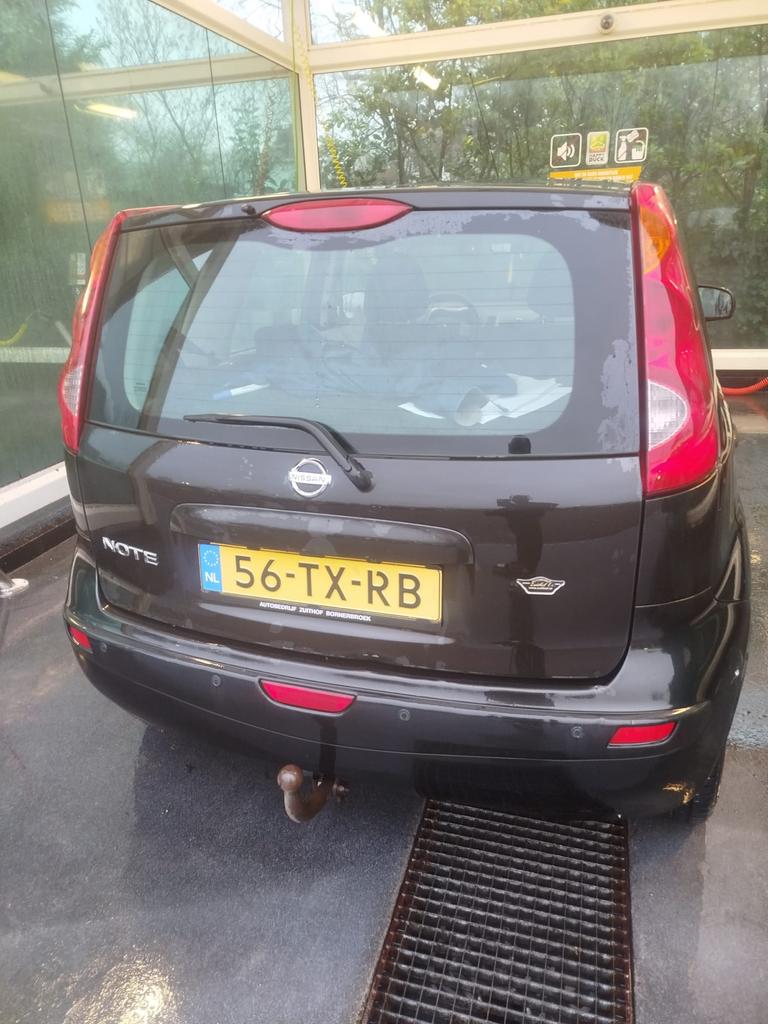 Betrouwbare Nissan Note 1.6 16V 2007 Zwart APK tot nov 2026!, Ophalen, Gebruikt
