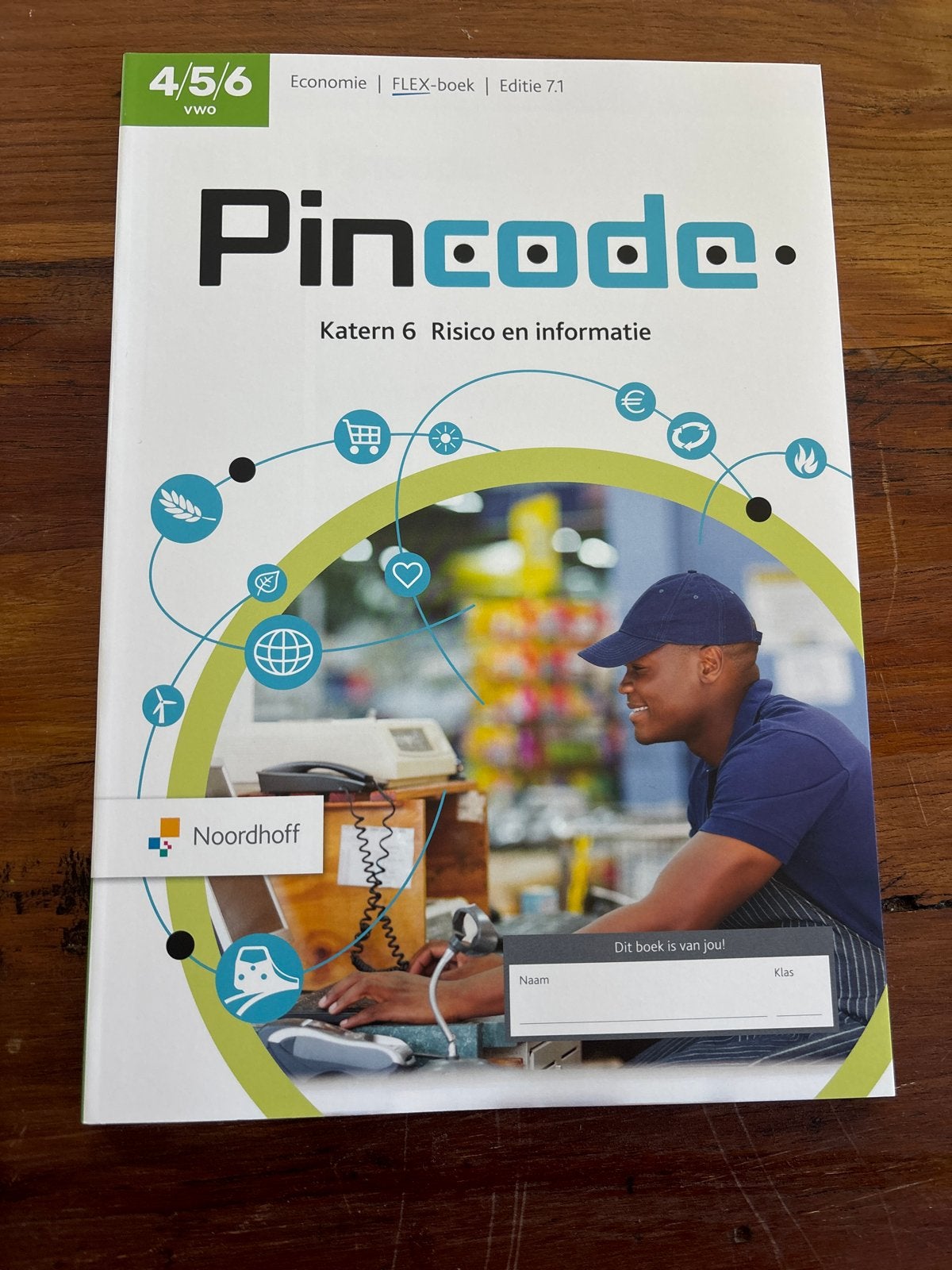 Pincode Economie VWO 4/5/6 Katern 6 Risico en informatie, Ophalen of Verzenden, Zo goed als nieuw, VWO, Economie