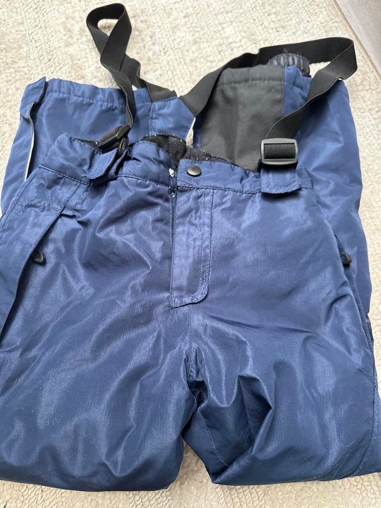 Ski broek kind maat 122/128 - Blauw, Ophalen of Verzenden, Gebruikt, Skiën, Kleding