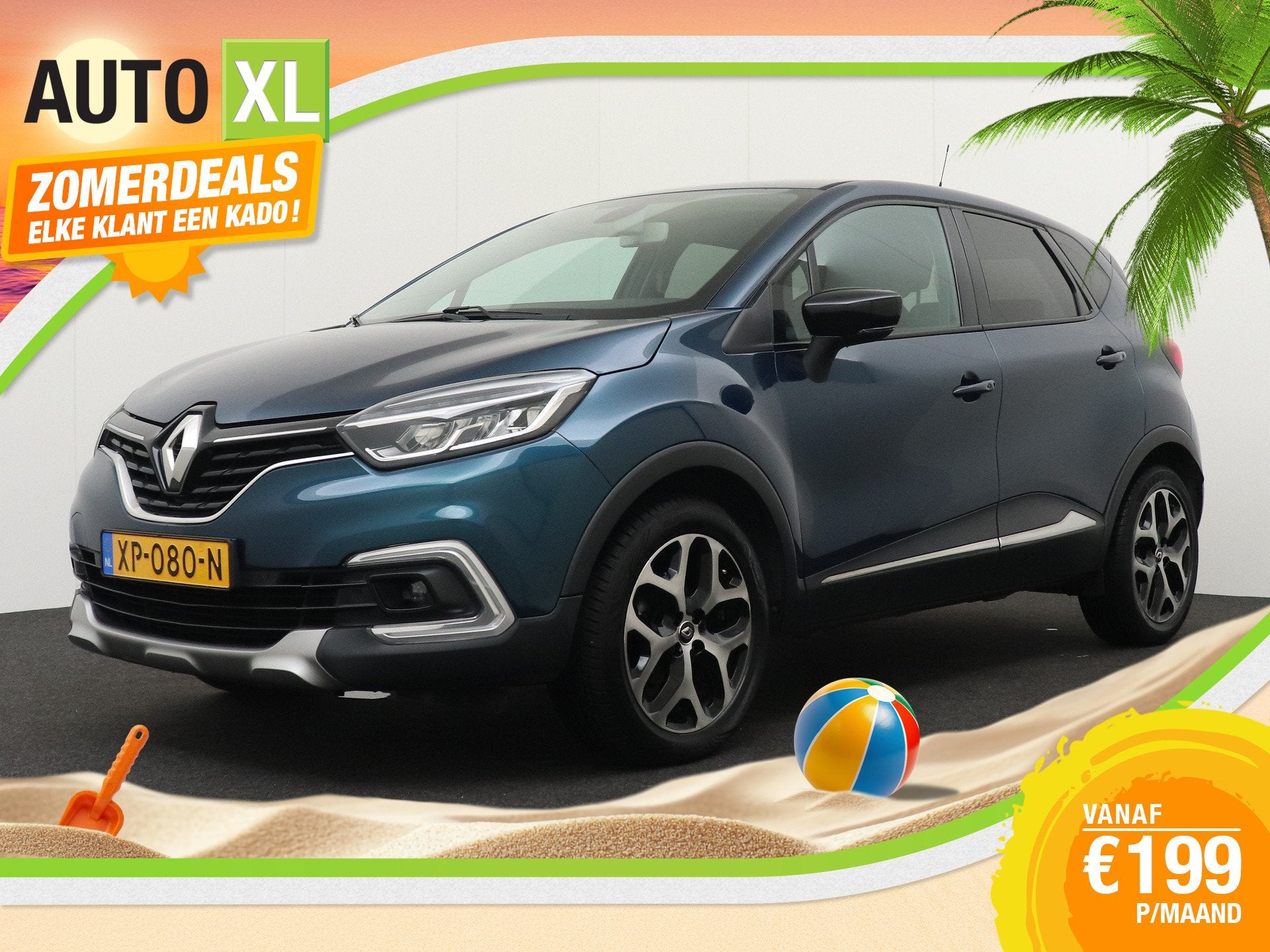 Renault Captur 0.9 90 PK TCe Intens Camera Dodehoek Navi LED, Auto's, Renault, Bedrijf, Te koop, Captur, ABS, Achteruitrijcamera
