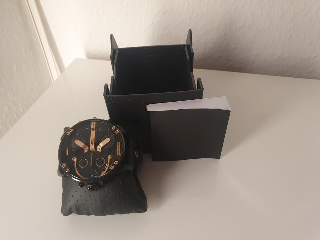 Diesel horloge - Nooit gebruikt, in originele doos, Overige merken, Leer, Staal, Polshorloge