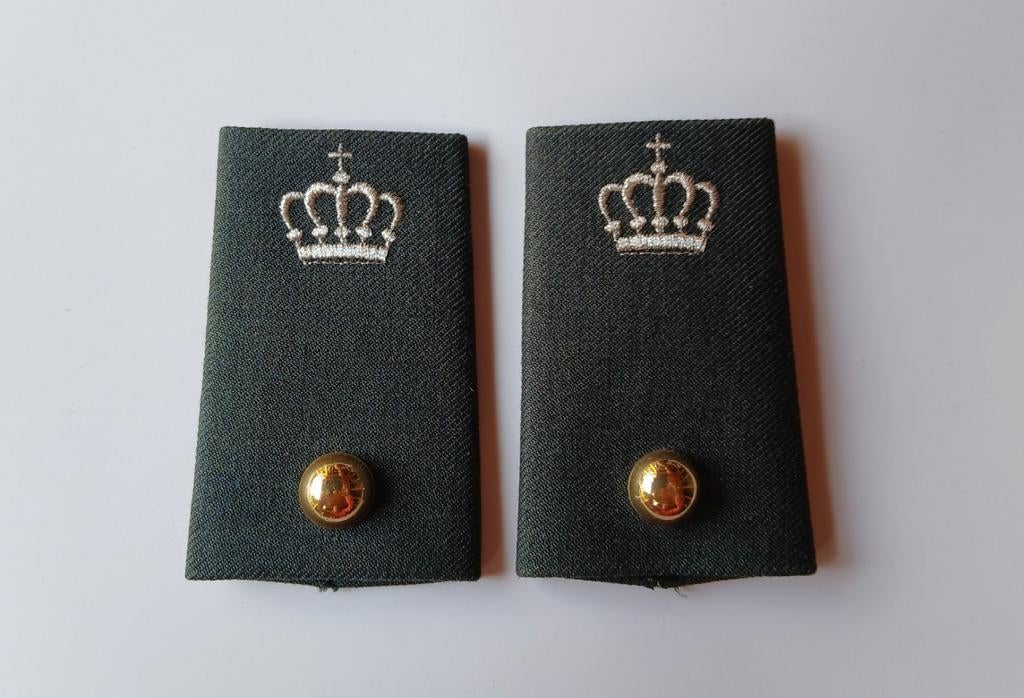 Setje schuifpassanten  voor jas DT 2000, Verzamelen, Ophalen of Verzenden, Landmacht, Nederland