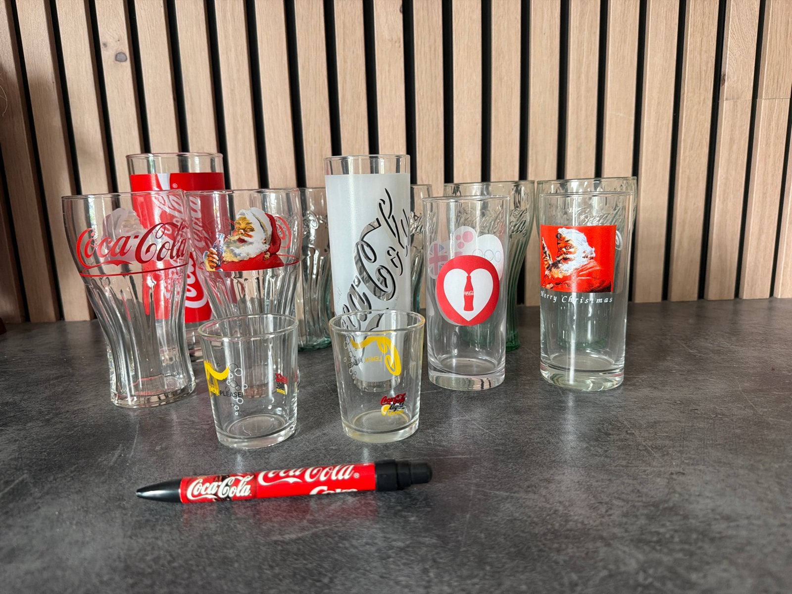 Coca-Cola Glazen Collectie - Diverse Modellen, Vintage, Gebruikt, Meerkleurig, Ophalen of Verzenden