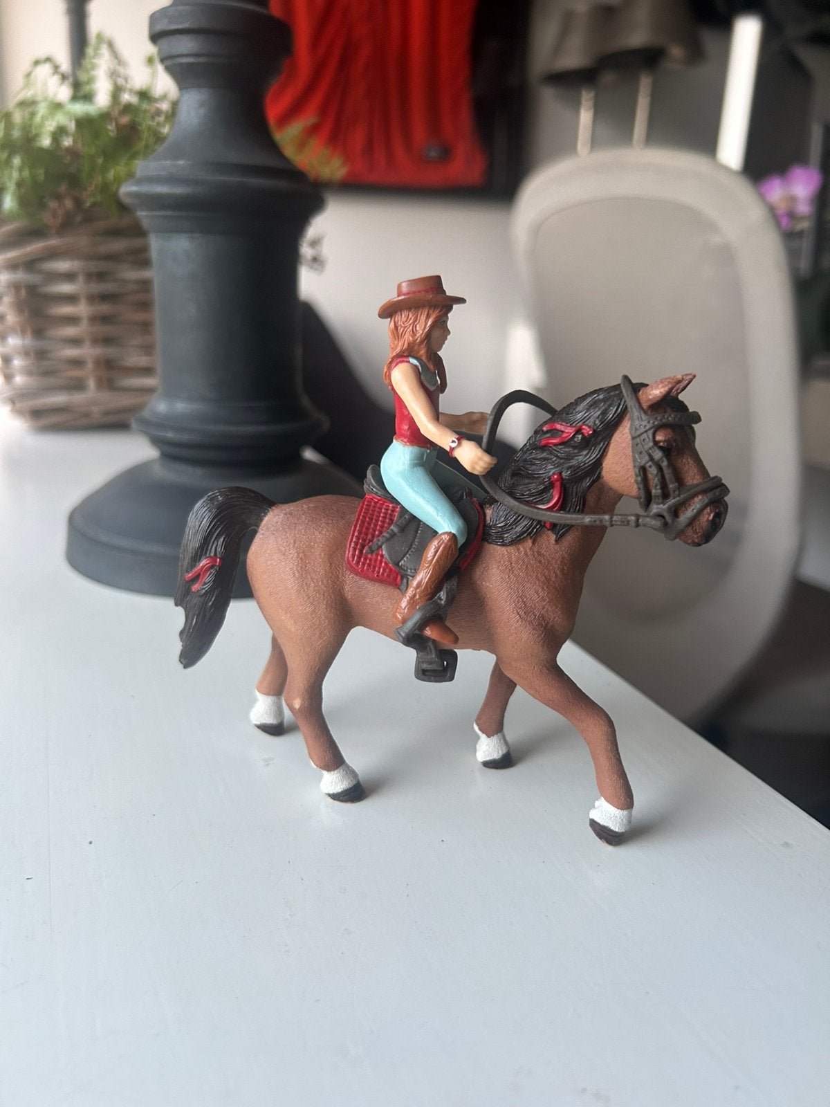 Schleich set+ poppetje, Ophalen of Verzenden, Zo goed als nieuw