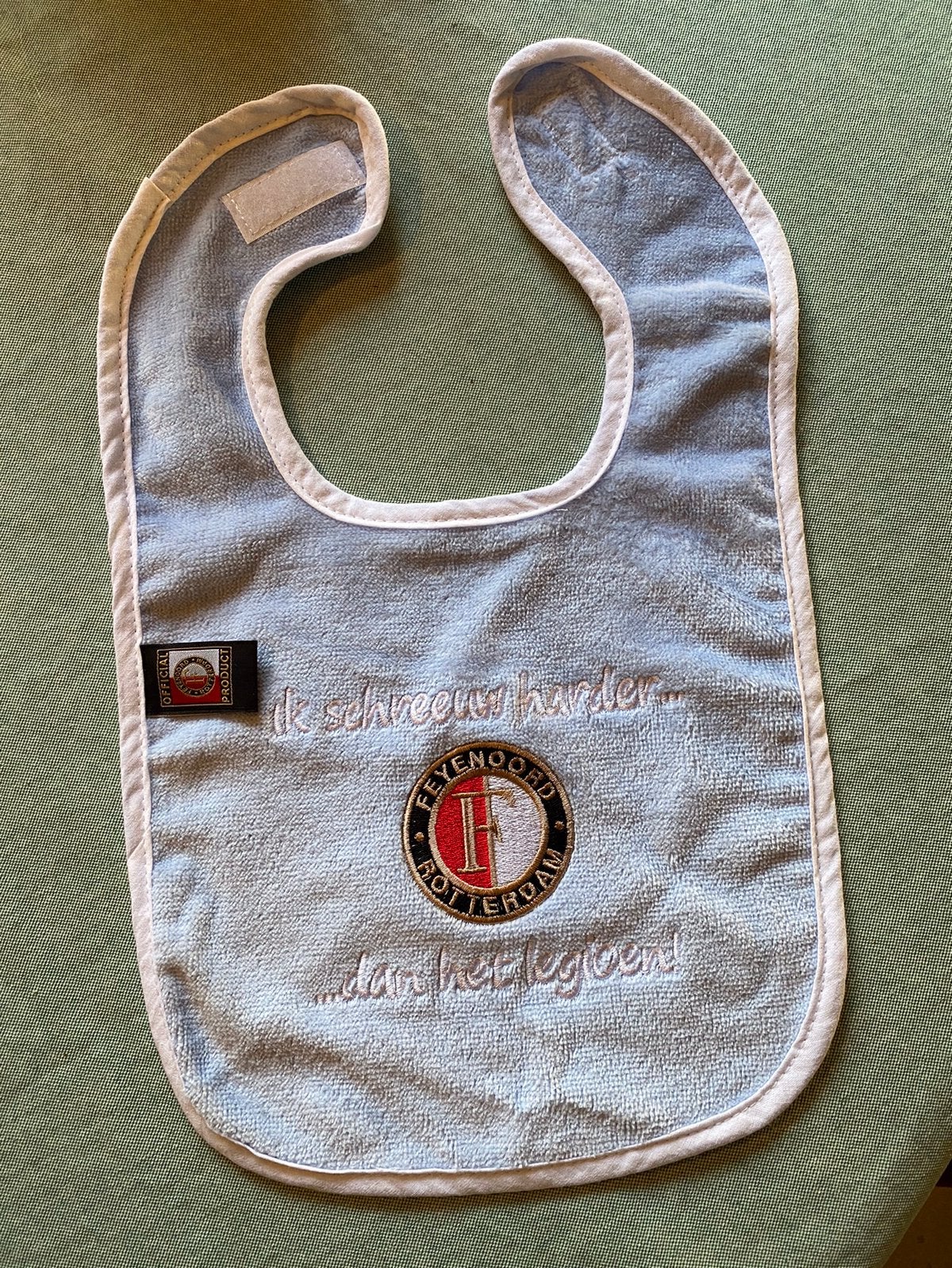 Feyenoord slabbetje - Ik schreeuw harder…, Ophalen of Verzenden, Nieuw, Slab