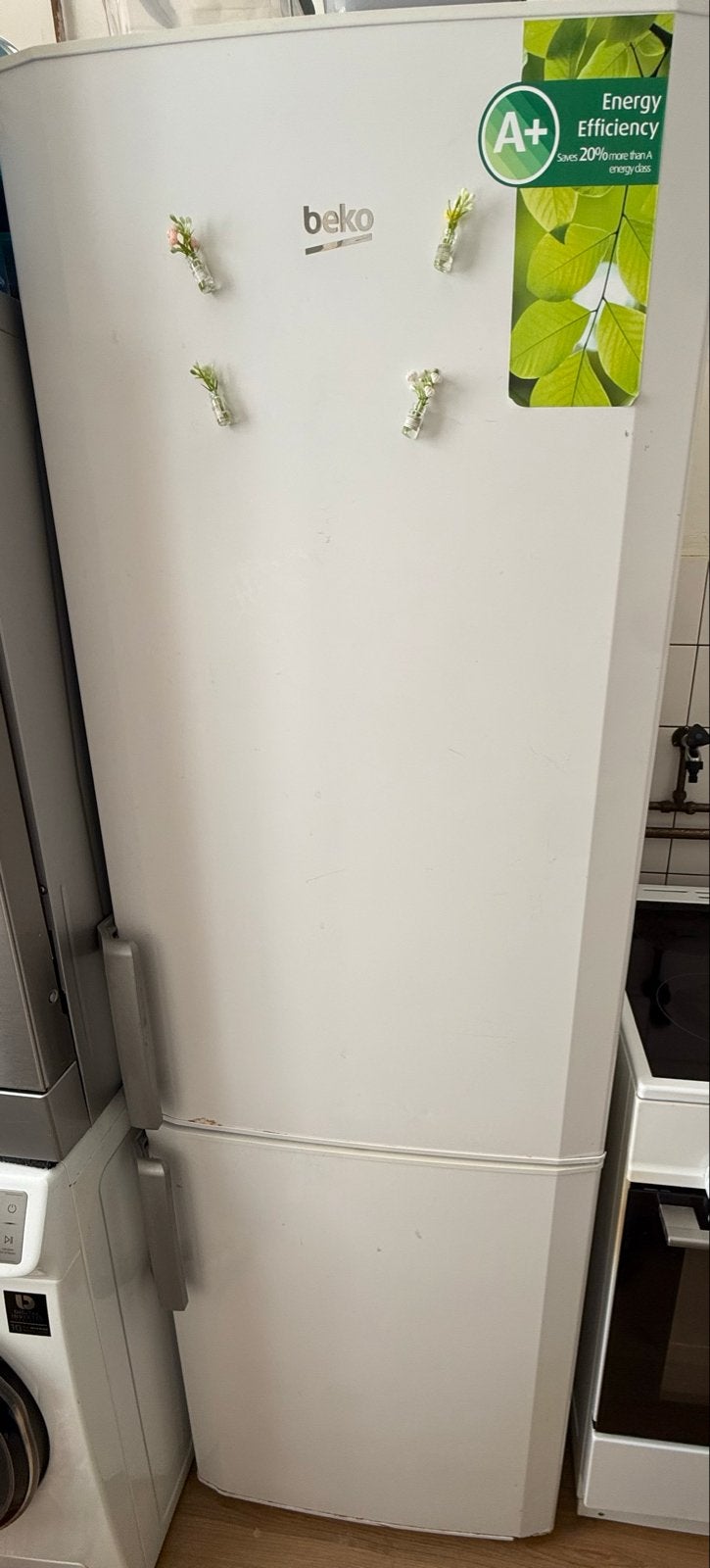 Beko Koelkast met Vriezer - Energieklasse A+, Ophalen, Gebruikt, Energieklasse A of zuiniger