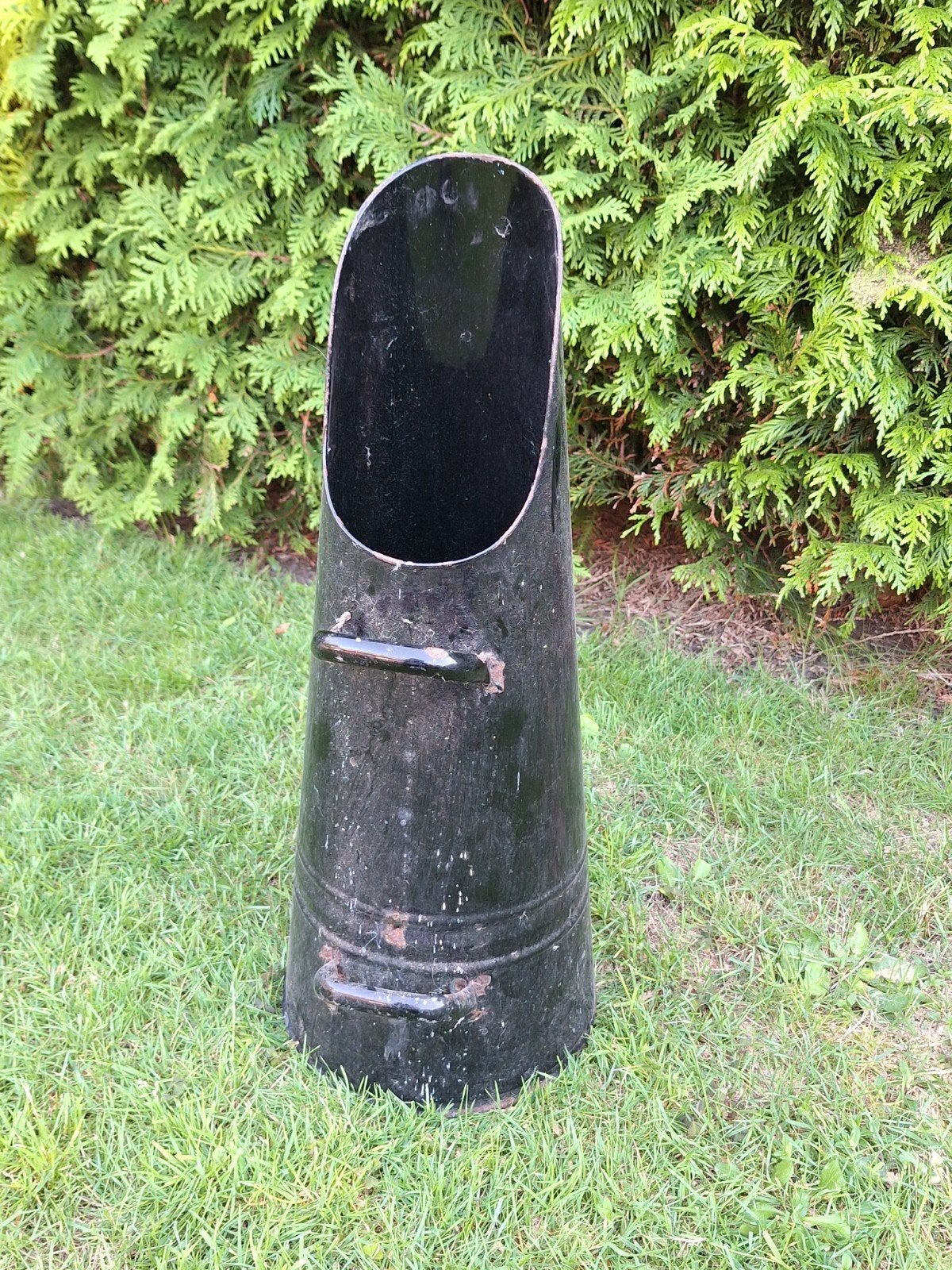 Vintage kolenkit / kolenemmer - zwart metaal, Huis en Inrichting, Woonaccessoires | Overige, Ophalen, Vintage, Metaal, Gebruikt