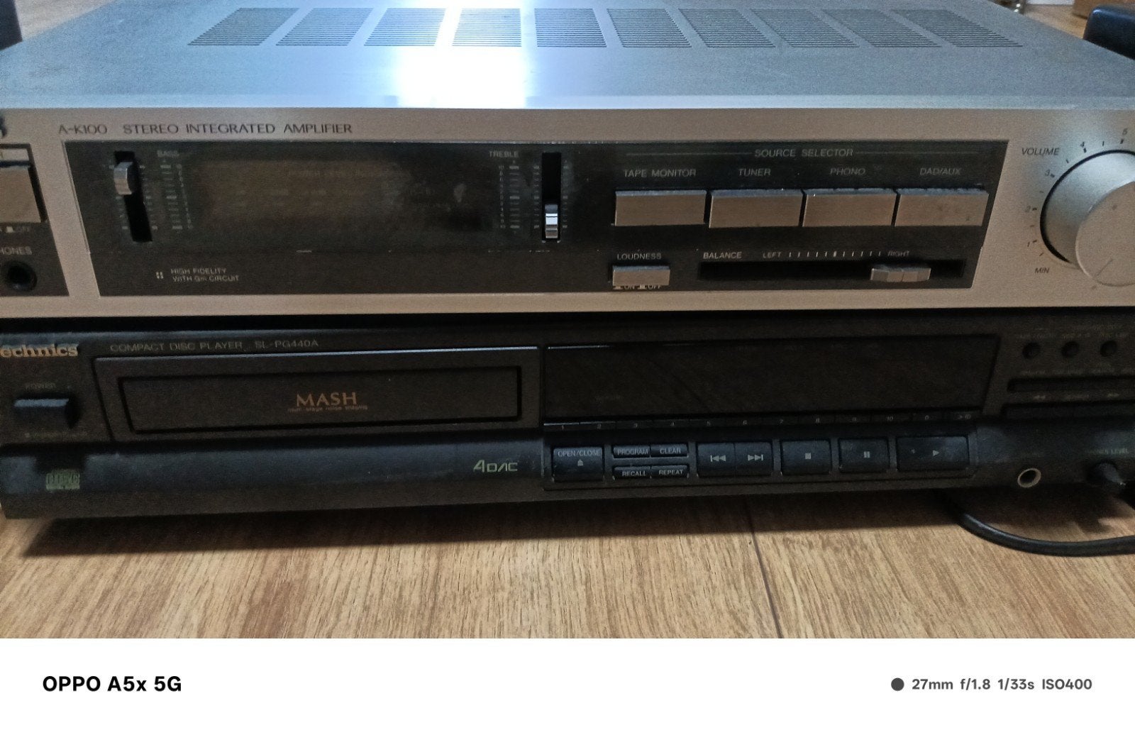 JVC Stereo Geïntegreerde Versterker met Technics CD-speler, Ophalen of Verzenden