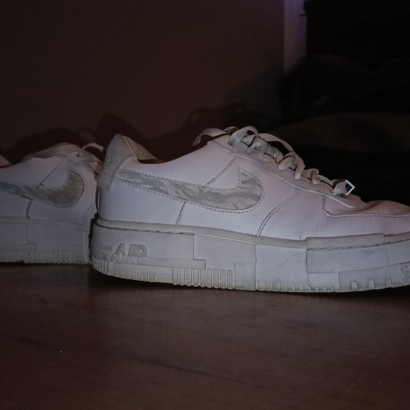 Nike Air Force 1 Pixel sneakers wit met nieuwe zooltjes, Wit, Nike, Ophalen of Verzenden, Sneakers of Gympen