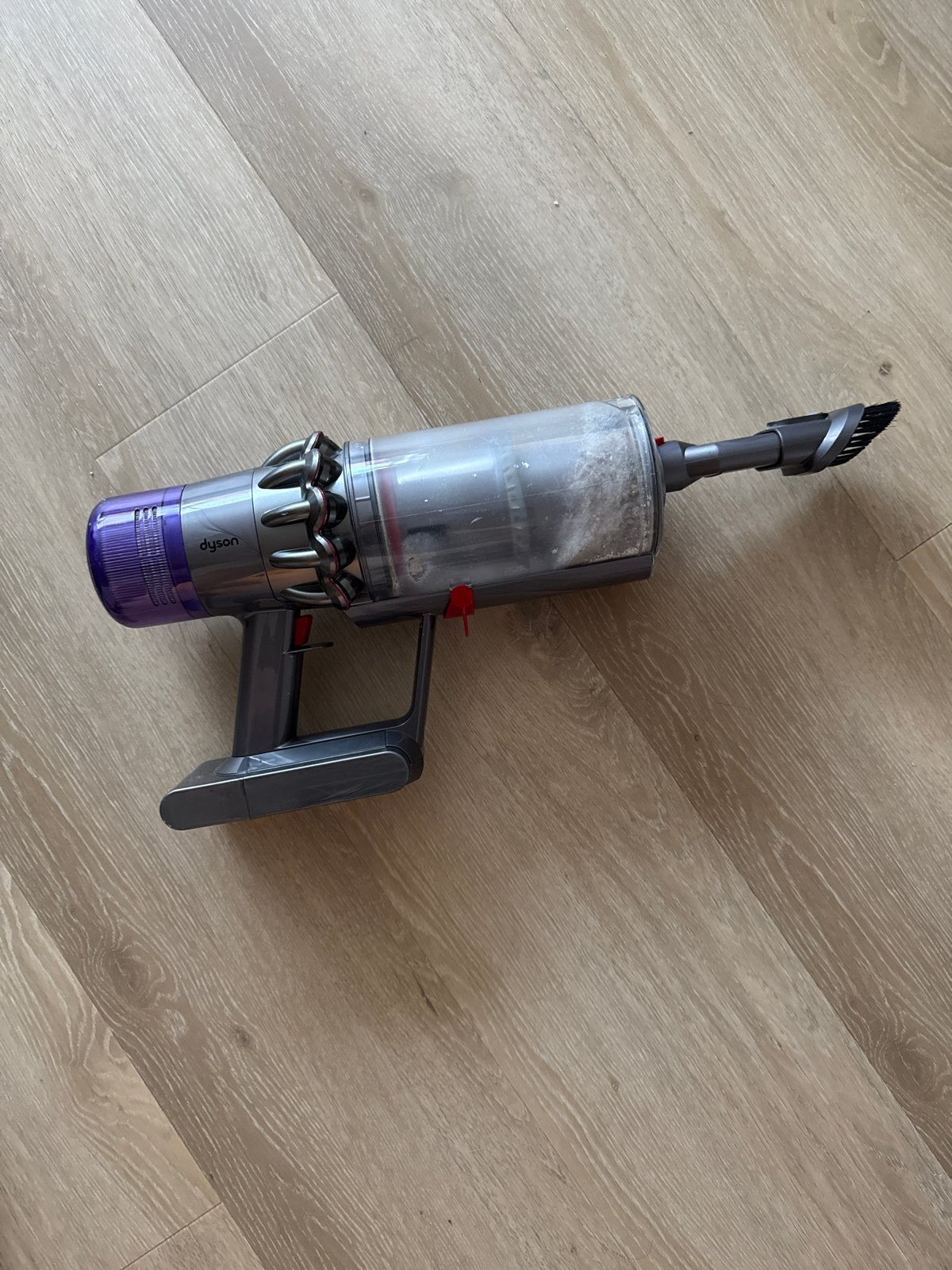 Dyson steelstofzuiger met accessoires, Witgoed en Apparatuur, Stofzuigers, Gebruikt, Draadloos, Ophalen of Verzenden, Dyson
