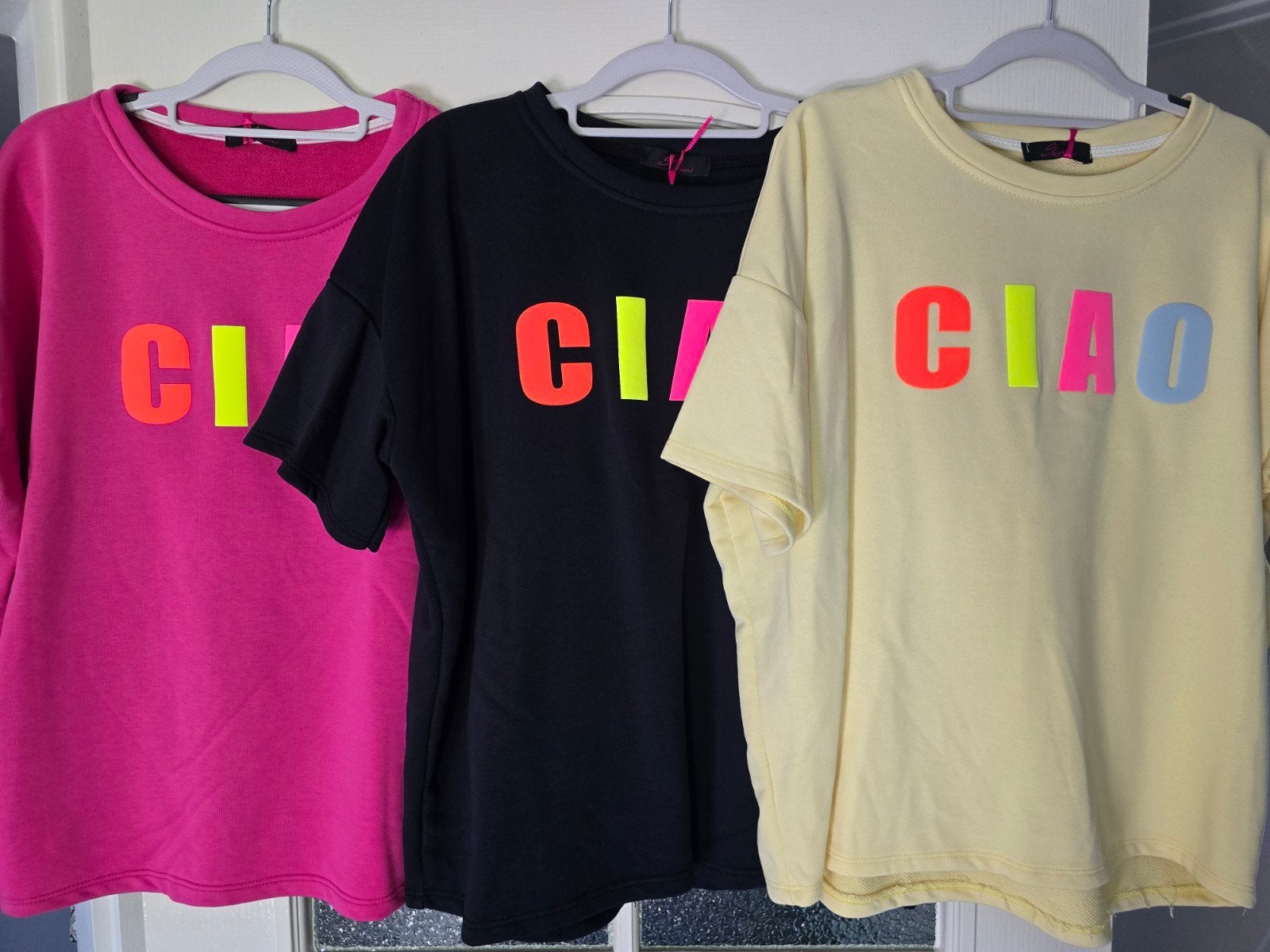 Nieuw shirt ciao 40 42 44 neon, Maat 42/44 (L), Nieuw, Ophalen of Verzenden, Korte mouw