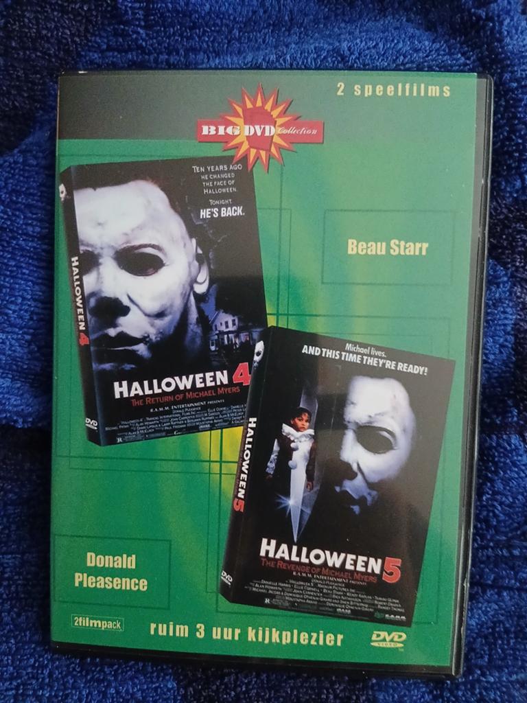 Halloween 4 & 5 DVD - Big DVD Collection (2 speelfilms), Cd's en Dvd's, Ophalen, Gebruikt, Vanaf 16 jaar, Slasher