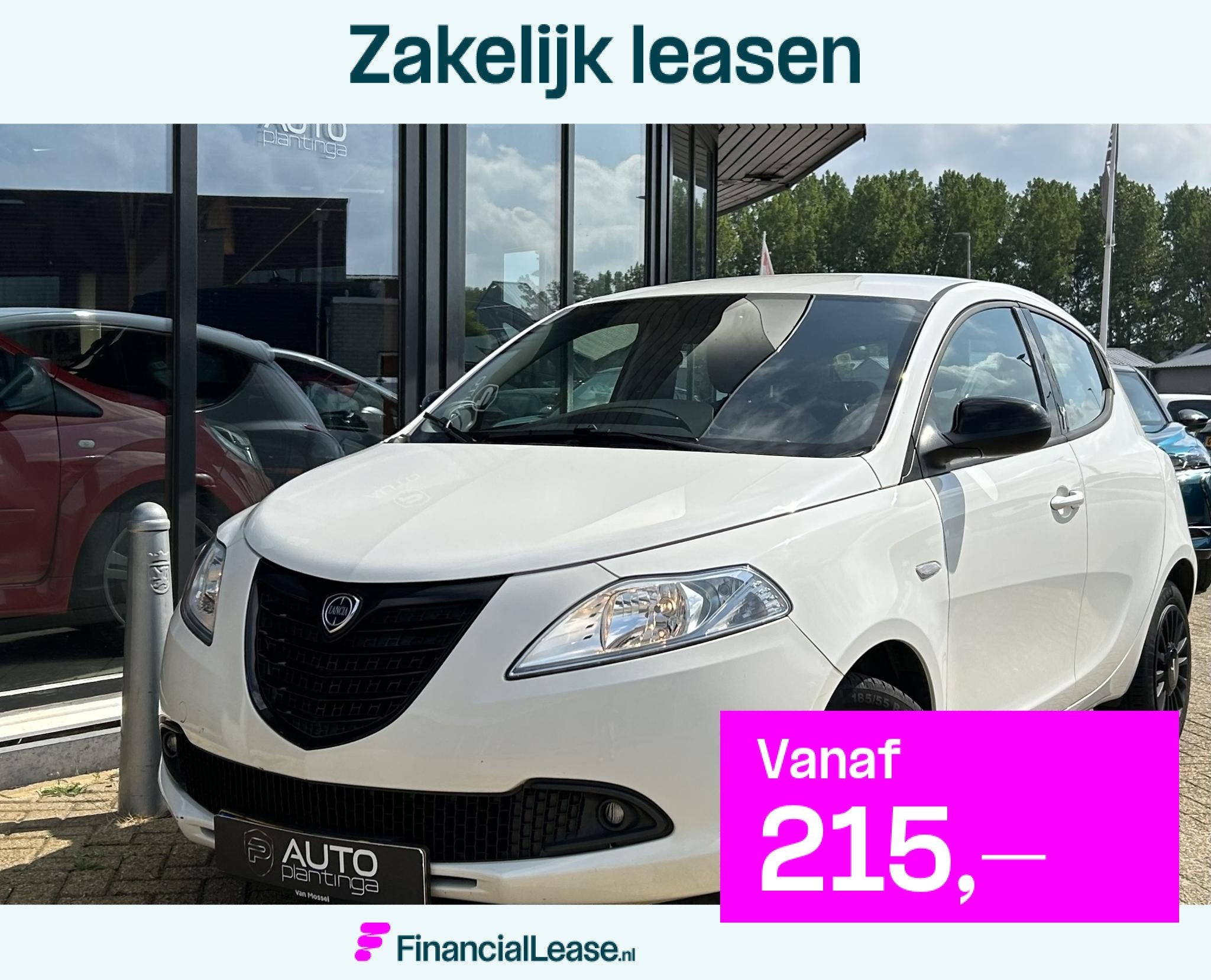 Lancia Ypsilon 0.9 TwinAir Elefantino Plus 80PK | UNIEK | AU, Stof, Wit, Origineel Nederlands, Bedrijf