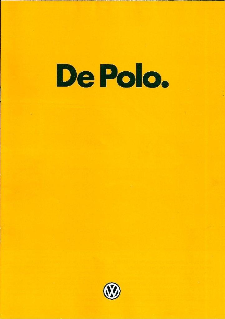 Folder VW Polo Augustus 1980, Ophalen of Verzenden, Gelezen, Volkswagen
