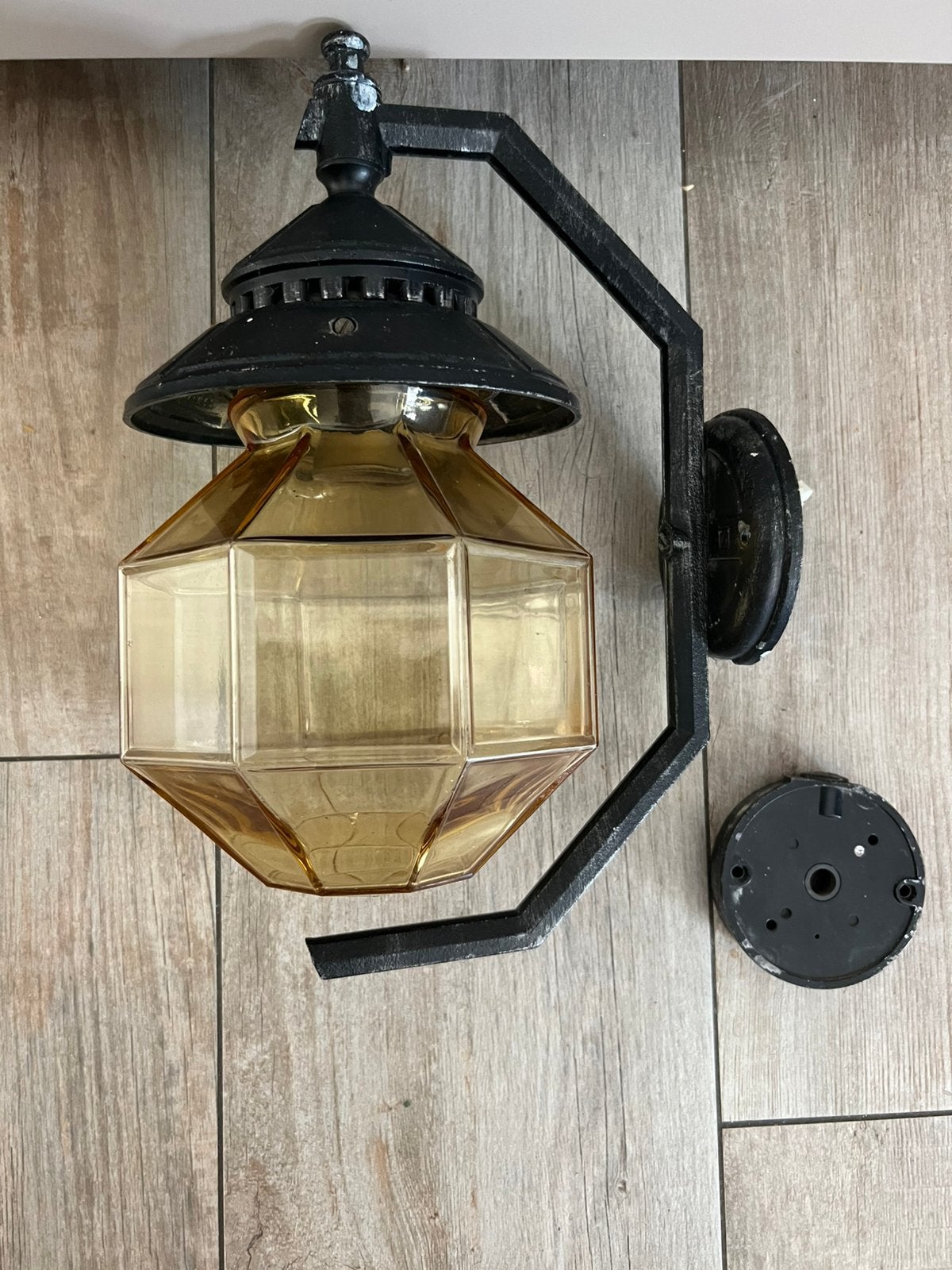 Buitenlamp vintage, Wandlamp, Ophalen of Verzenden, 50 tot 250 watt, Netvoeding