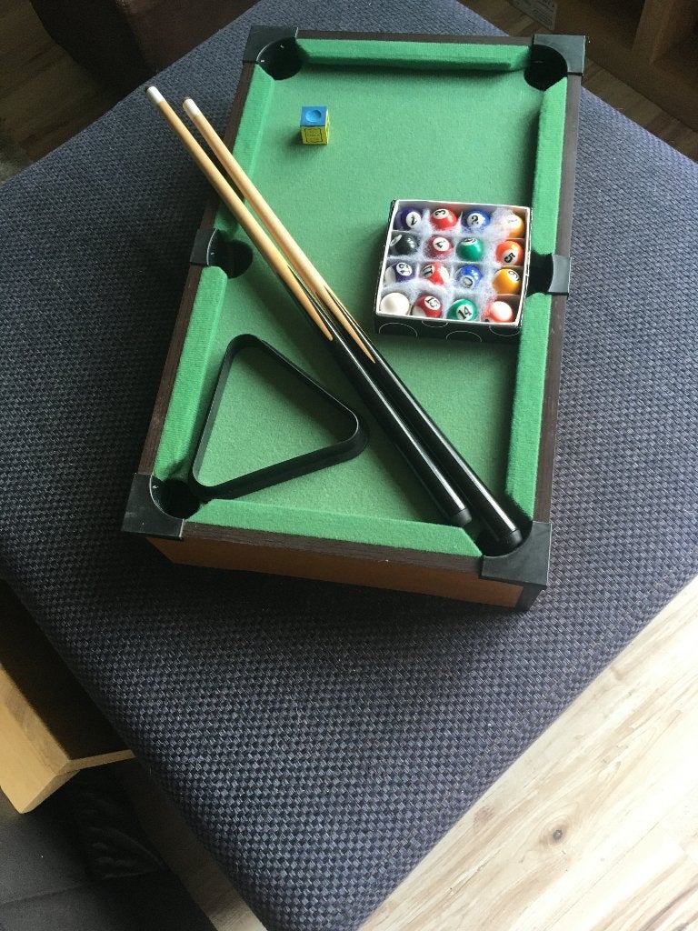 snookerspel met alle atributen, Een of twee spelers, Ophalen, Zo goed als nieuw, Geen idee