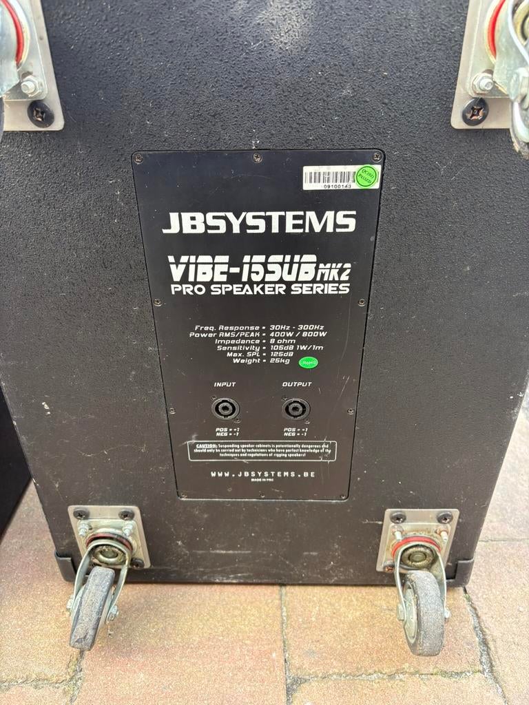 Jb vibe 15 sub mk2 te koop, Ophalen, 120 watt of meer, Subwoofer, Overige merken