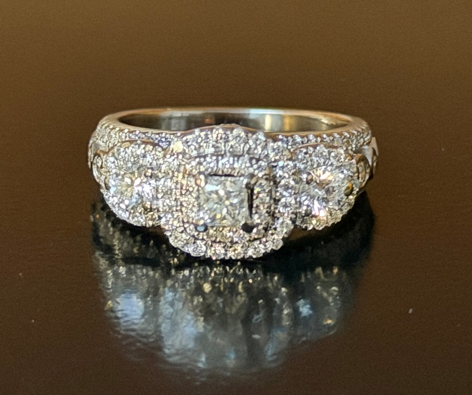 Gouden ring met 1.25ct aan fonkelende natuurlijke diamanten!, Sieraden, Tassen en Uiterlijk, Nieuw, Ophalen of Verzenden, Kleiner dan 17