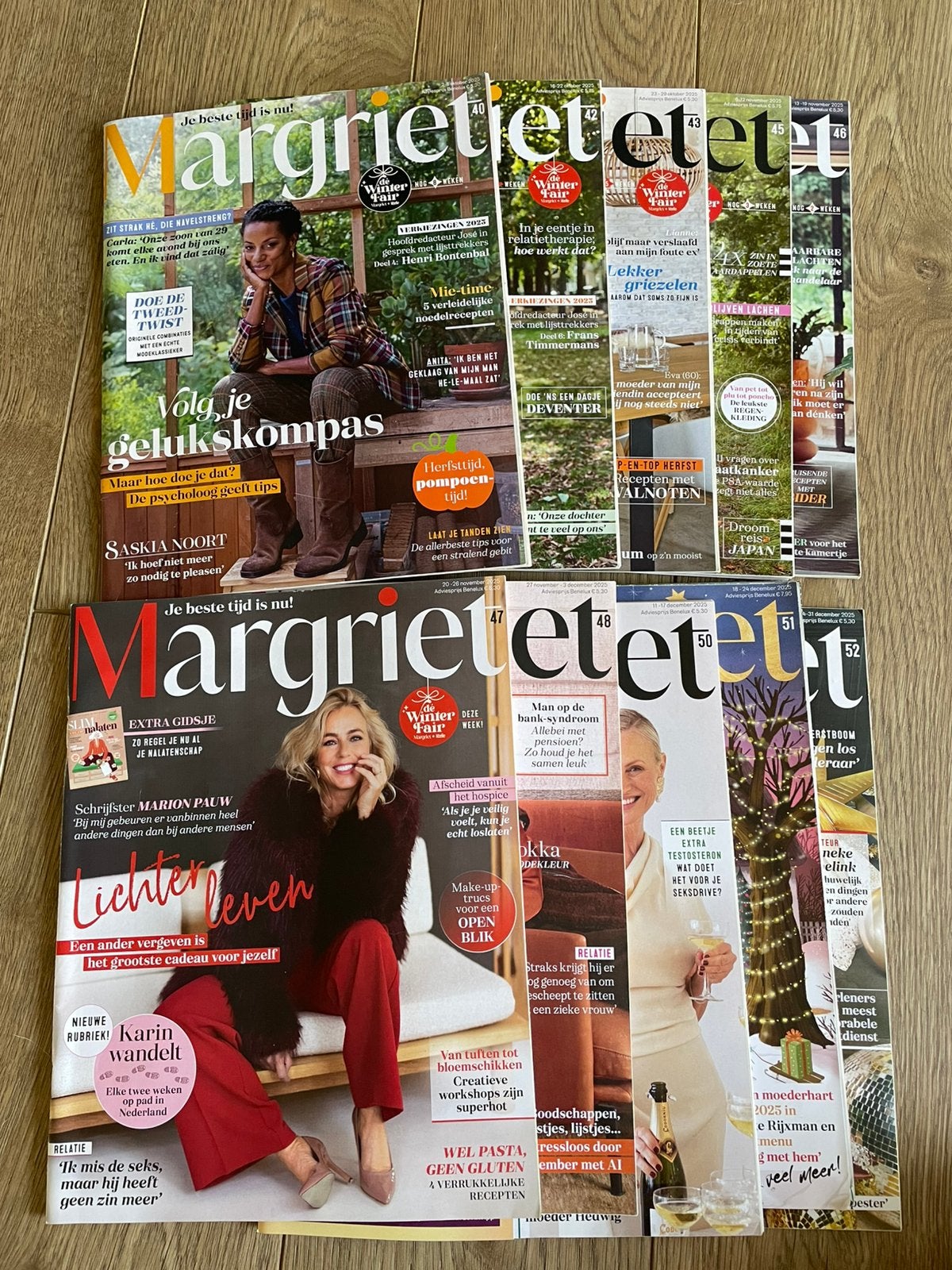10 stuks Margriet tijdschrift 2025, Ophalen of Verzenden, Zo goed als nieuw, Damesbladen