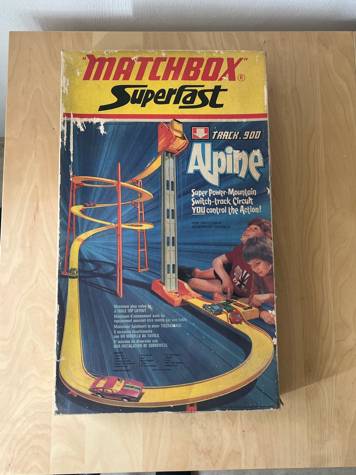 Matchbox Superfast Alpine Track 900 Racebaan Vintage, Elektrisch, Ophalen, Overige merken, Racebaan
